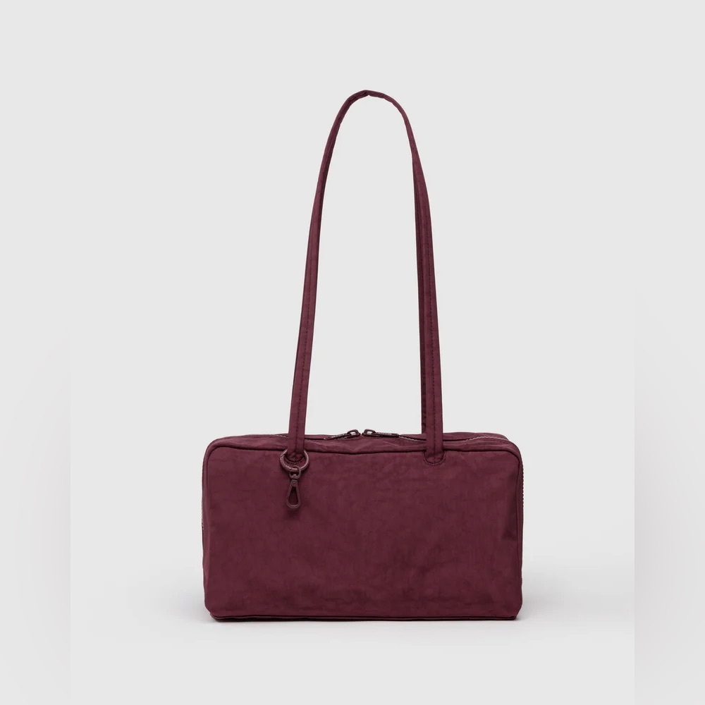 BAGGU Mahogany Nylon Bowler Bag